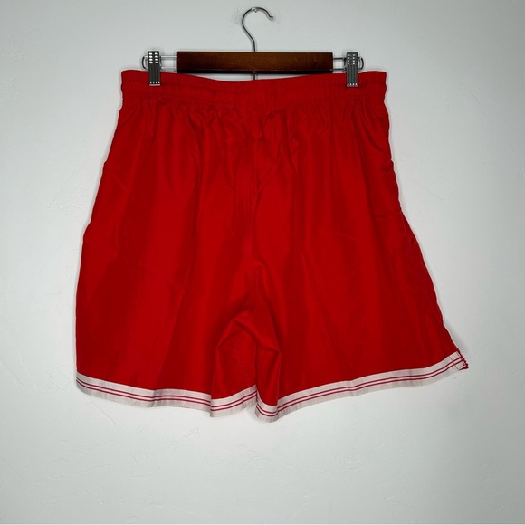 Vintage 90's Nike Men's Red Athletic Basketball Shorts Size Large Athleisure - Picture 2 of 8